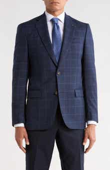 No Ordinary Joe by Ted Baker Jake X Check Wool Sport Coat