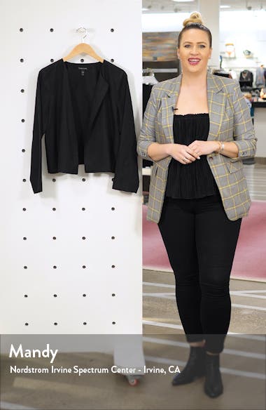 Eileen Fisher Crop Tencel® Lyocell Blend Jacket (Women) | Nordstromrack