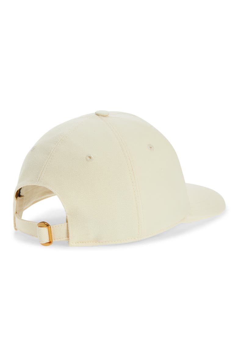 Chez Valentino Baseball Cap, Alternate, color, IVORY/ BLACK