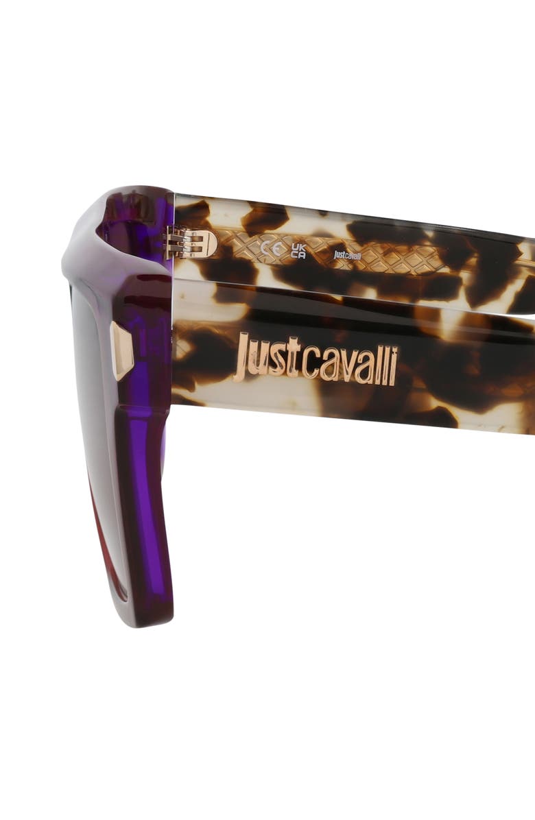 Just Cavalli 57mm Flat Top Sunglasses, Alternate, color, 