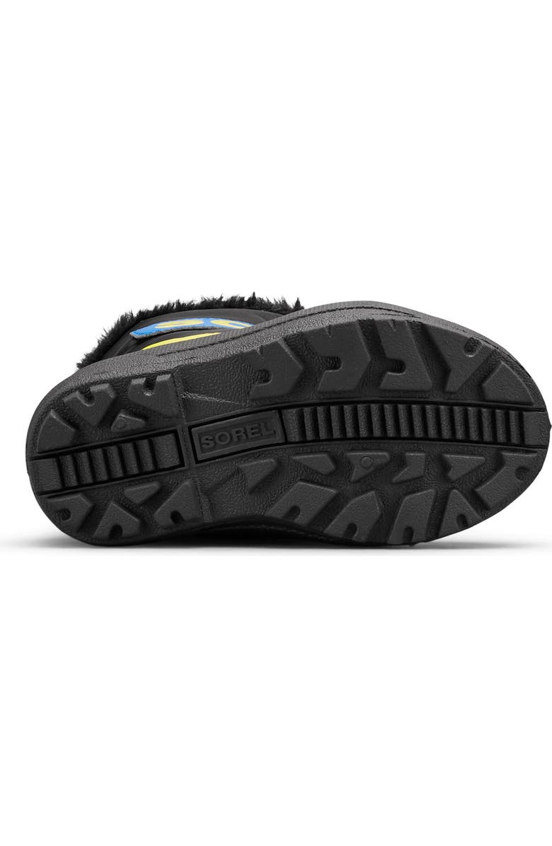 SOREL Kids' Snow Commander Insulated Waterproof Boot, Alternate, color, Black/ Super Blue