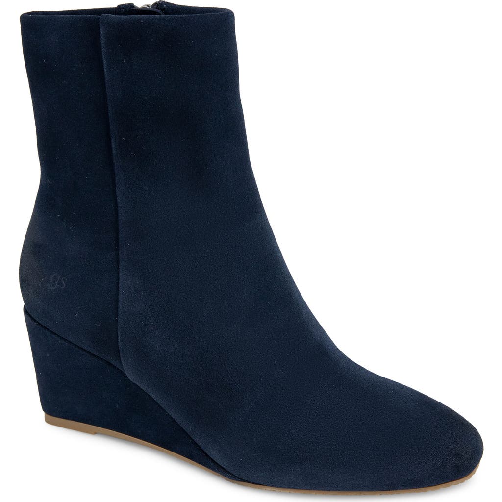 Gentle Souls Nash Wedge Bootie In Blue
