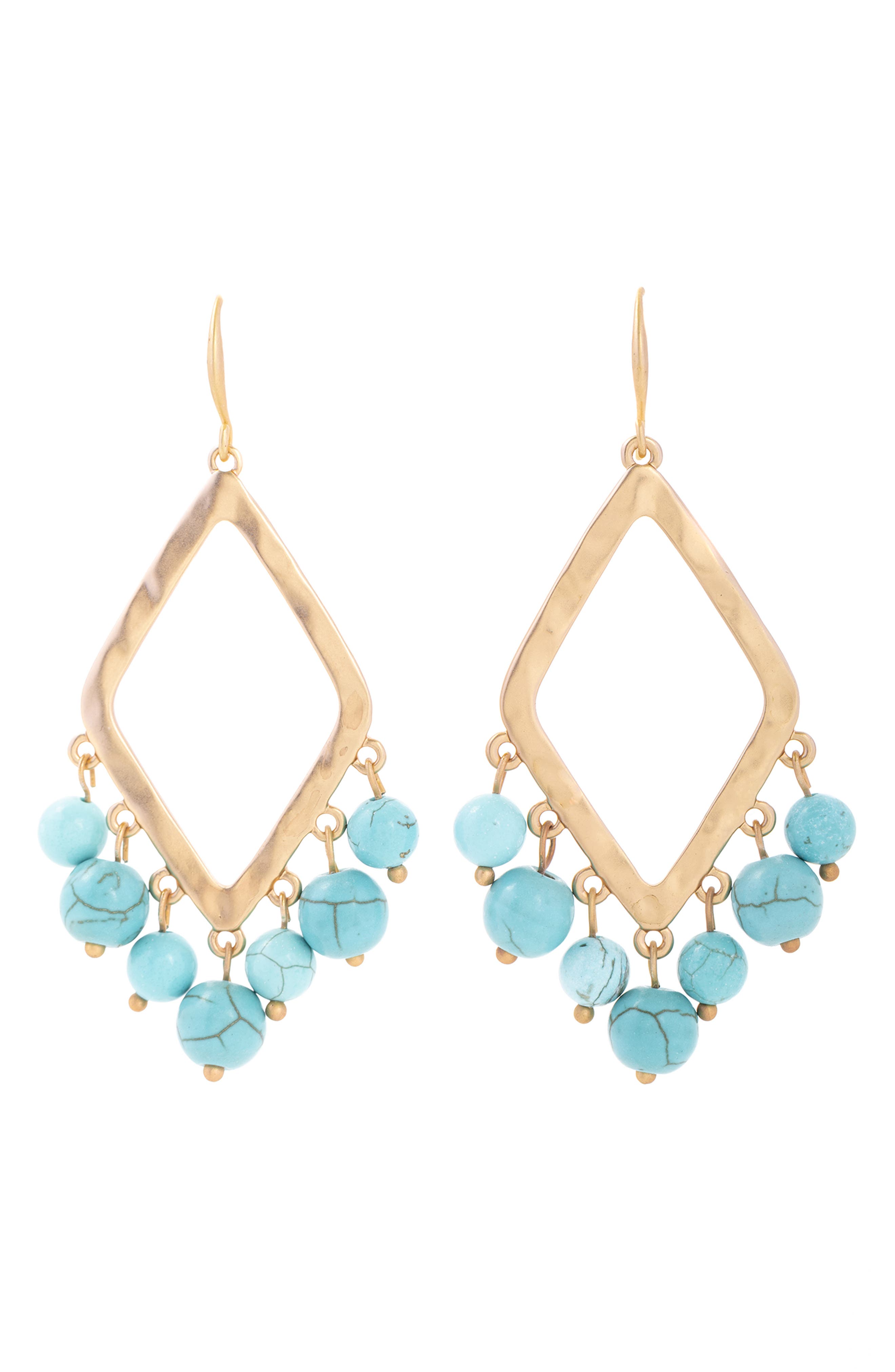 SAACHI Eternity Natural Stone Dangle Earrings