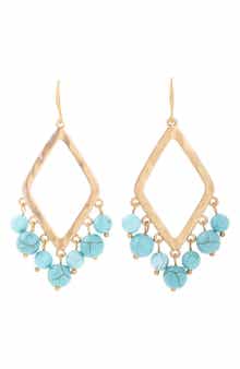 SAACHI Eternity Natural Stone Dangle Earrings