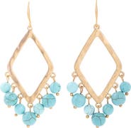 SAACHI Eternity Natural Stone Dangle Earrings