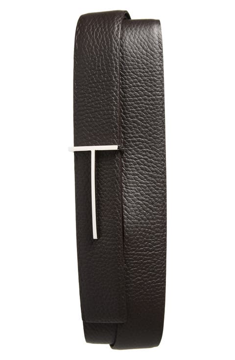 Slim T Soft Grain Leather Belt