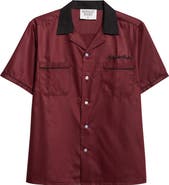 MIDNIGHT RODEO Chain Stitch Piped Voile Camp Shirt