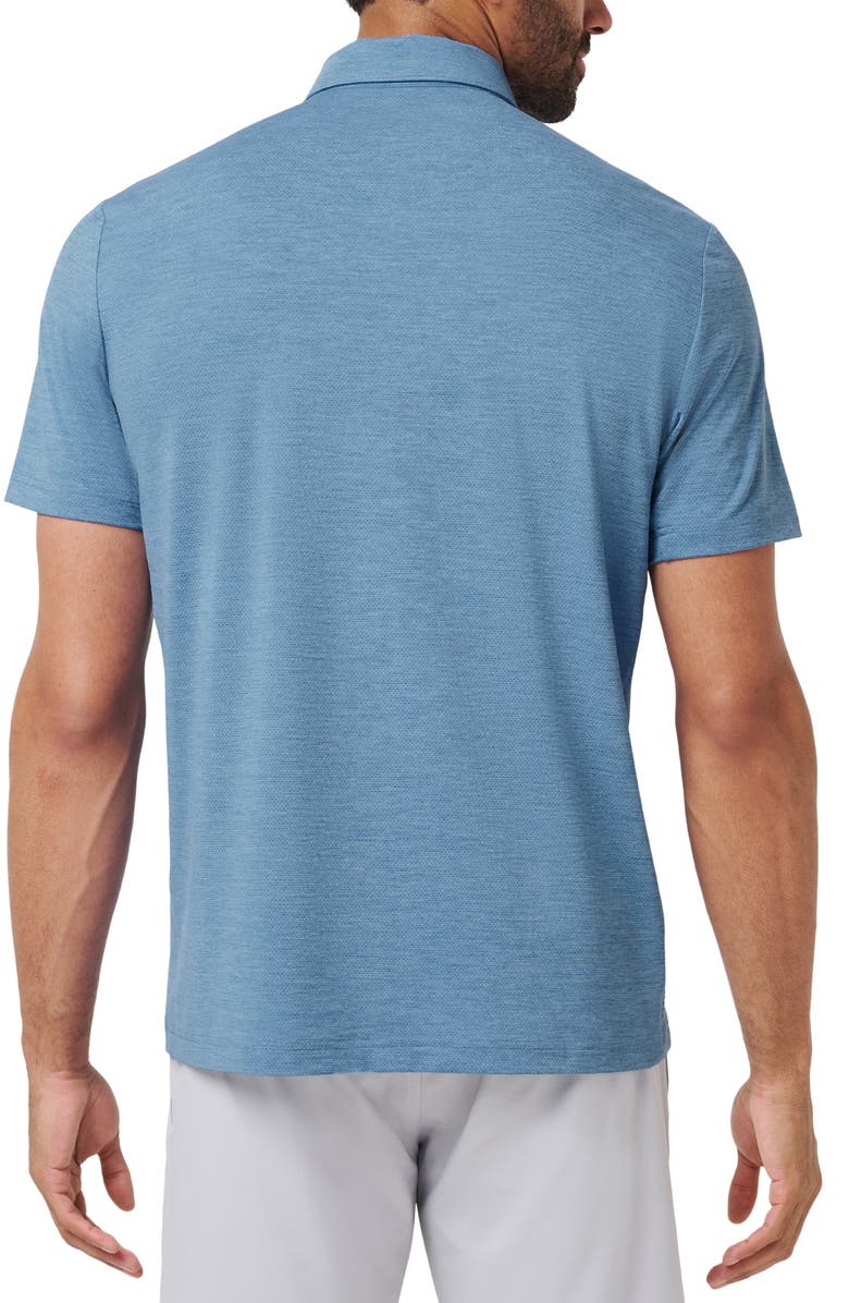 TravisMathew Heater Pro Performance Golf Polo, Alternate, color, Pacific Coast