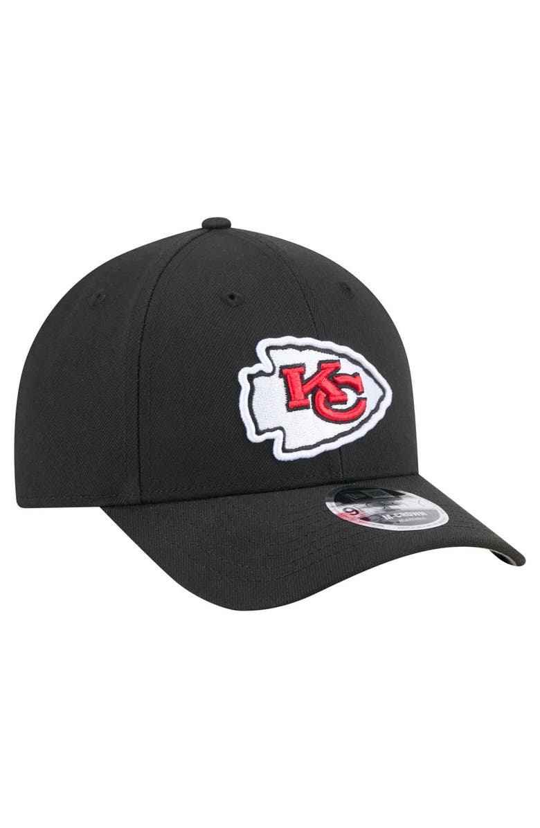 New Era Men's New Era  Black Kansas City Chiefs Team Collection 9FORTY M-Crown Adjustable Hat, Alternate, color, Black