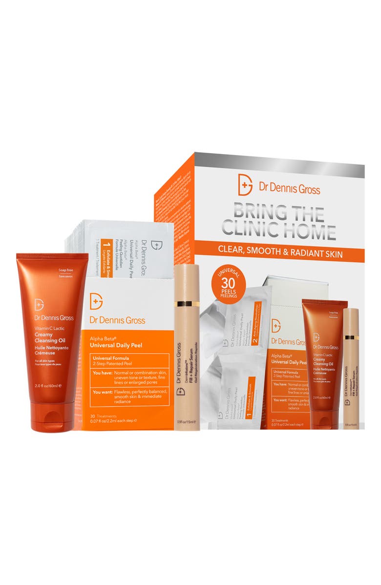 Dr. Dennis Gross Skincare Bring the Clinic Home Alpha Beta<sup>®</sup> Universal Daily Peel Kit (Limited Edition) $146 Value, Main, color, 