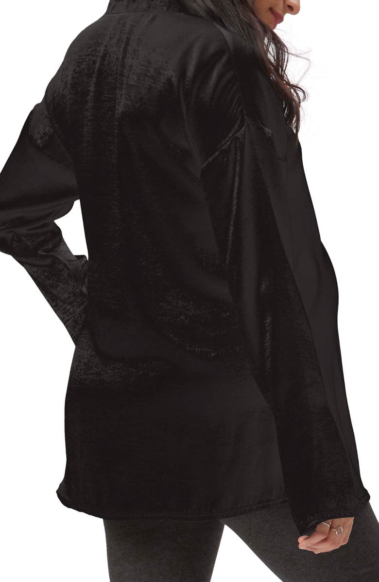 Stowaway Collection Suzie Long Sleeve Maternity Top, Alternate, color, Black