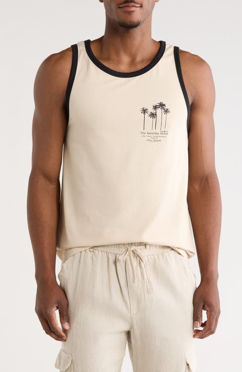 Good Vibes Only Graphic Ringer Tank