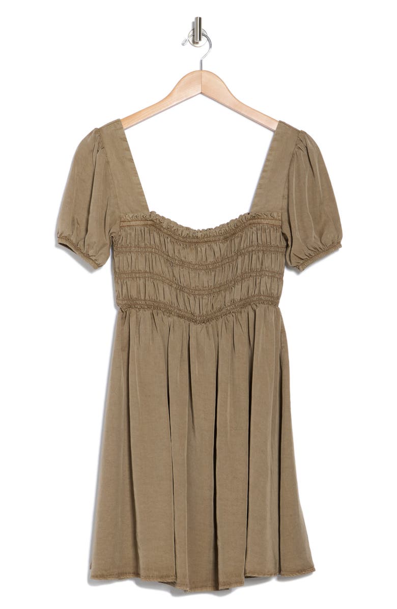 Blu Pepper Smocked Minidress, Alternate, color,