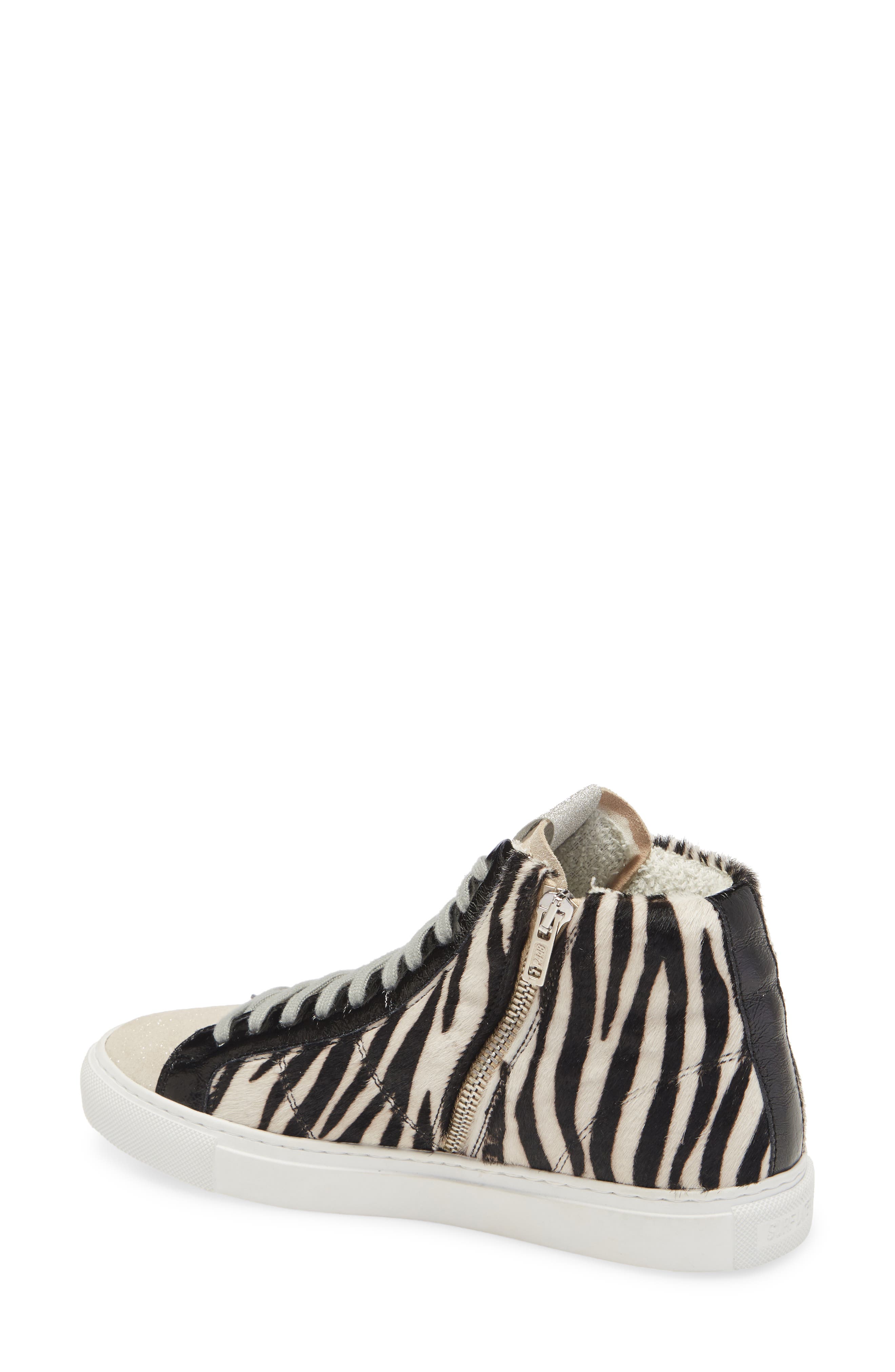P448 Star Zebra High Top Sneaker, Alternate, color, 