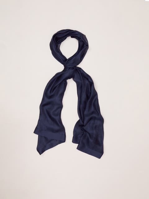 Satin Trim Scarf
