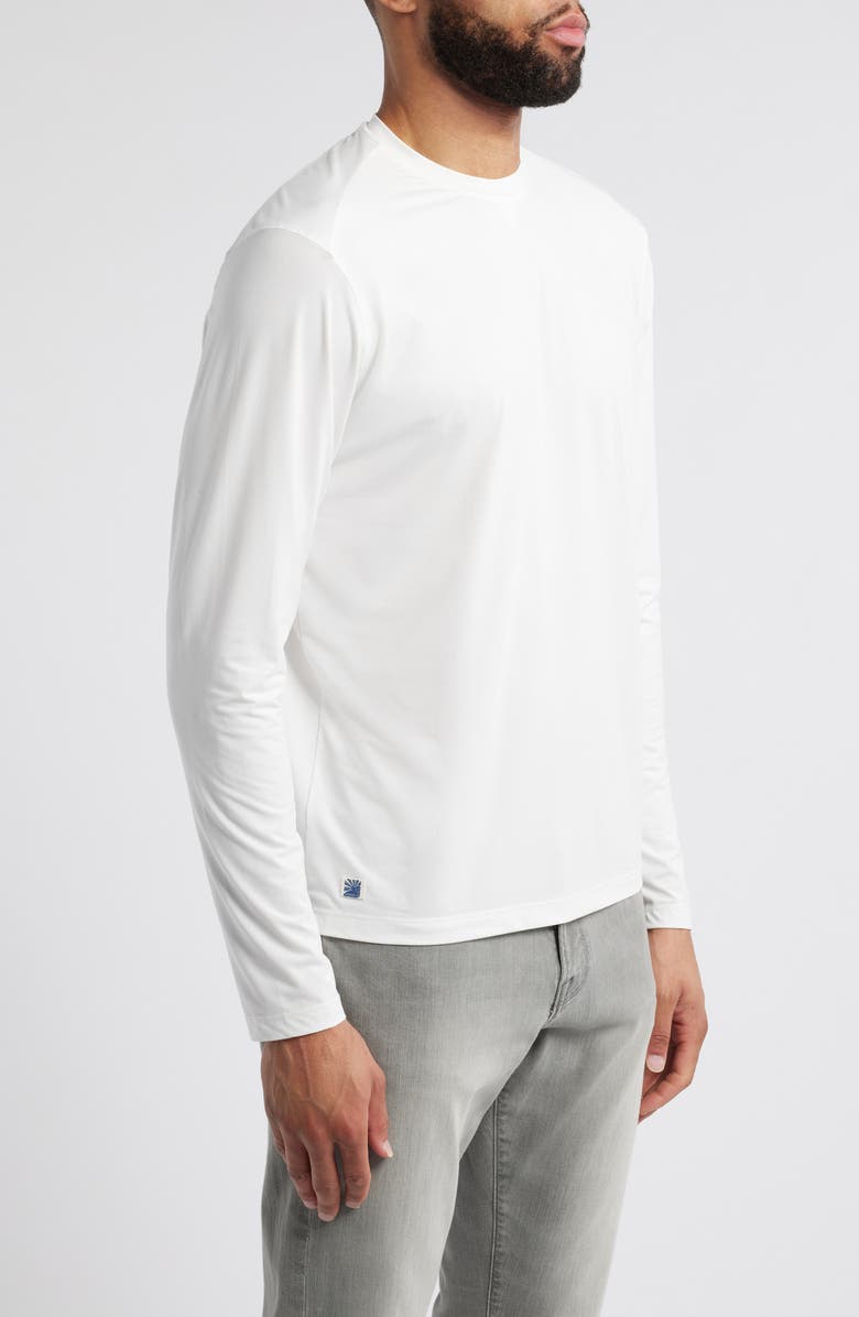 johnnie-O Basin Long Sleeve Performance T-Shirt, Alternate, color, White
