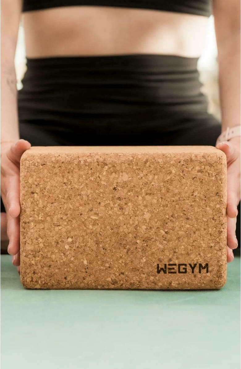 WeGym Exercise Block - Cork, Alternate, color, Cork