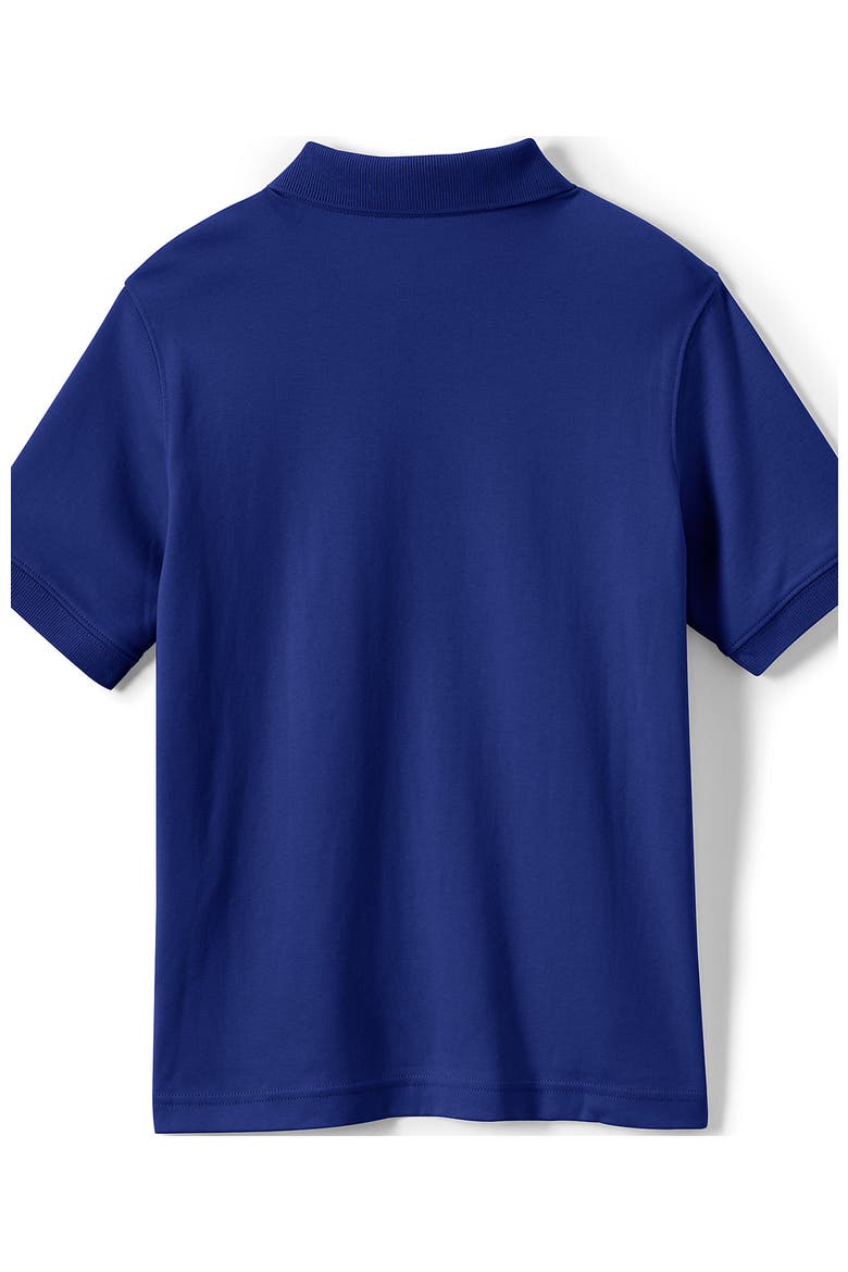 School Uniform Kids Short Sleeve Interlock Polo Shirt, Alternate, color, Cobalt