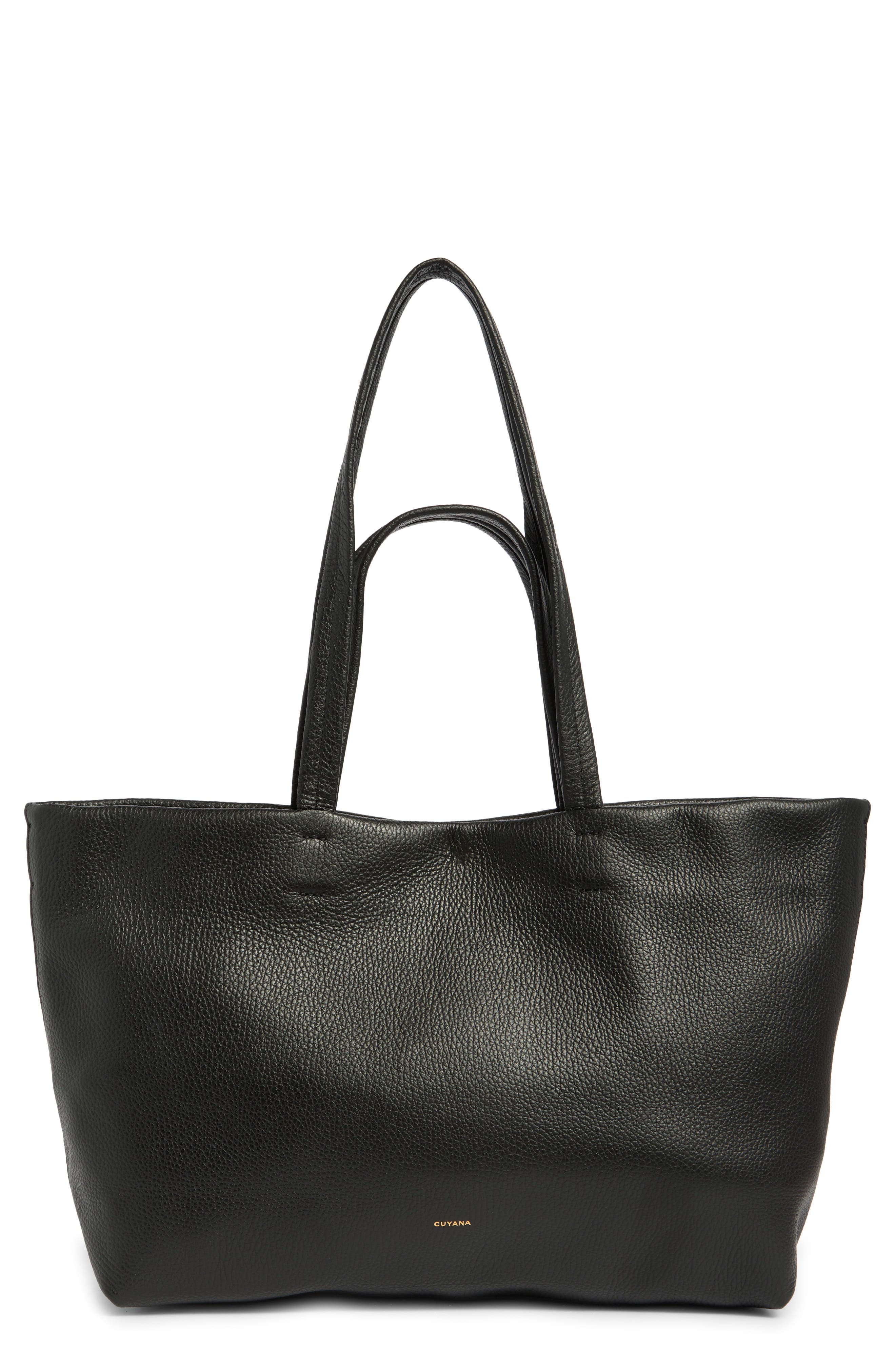Cuyana Small Easy Leather Tote, Main, color, 