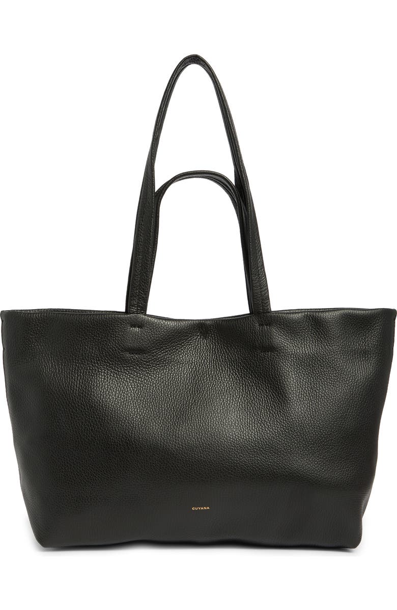 Cuyana Small Easy Leather Tote, Main, color,