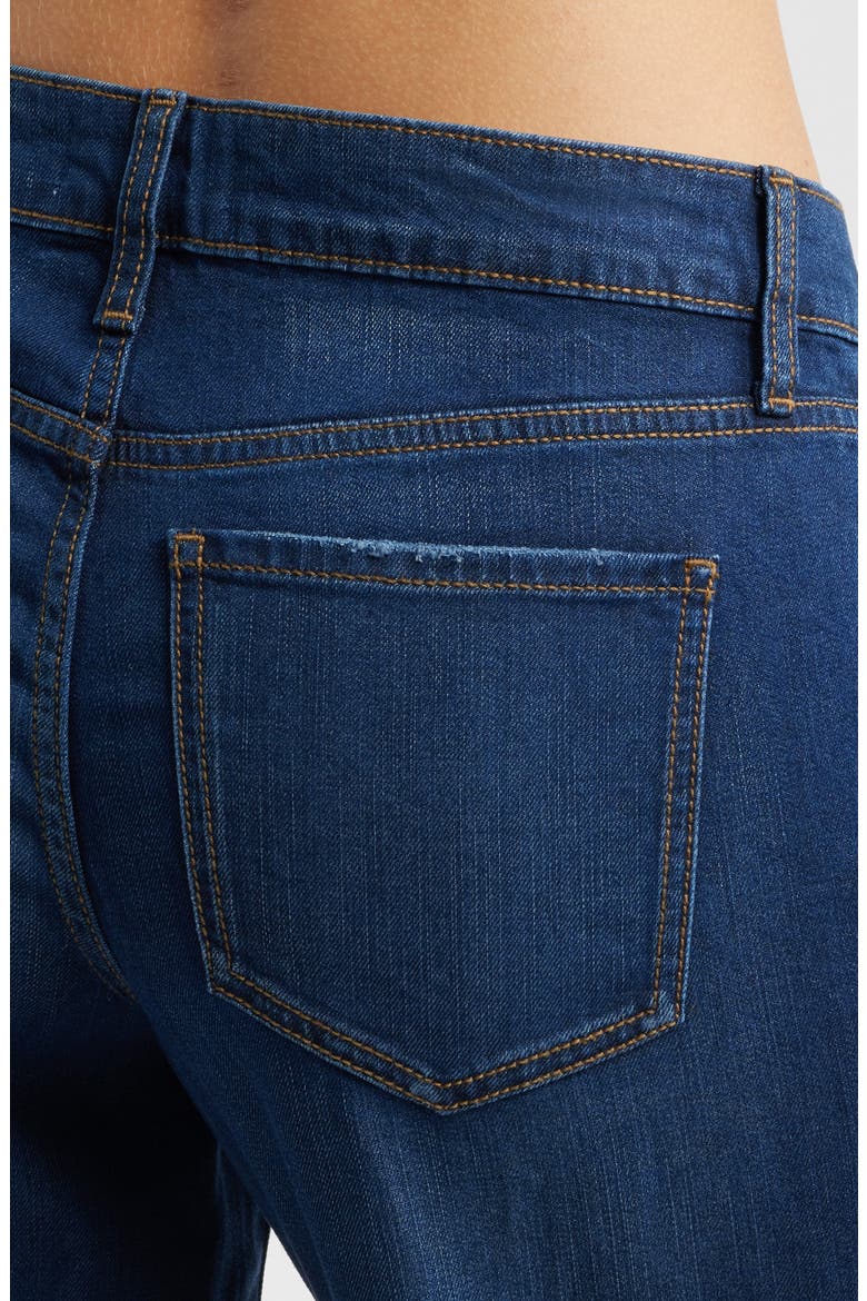 Low Waist Wide Leg Jeans, Alternate, color, DARK BLUE