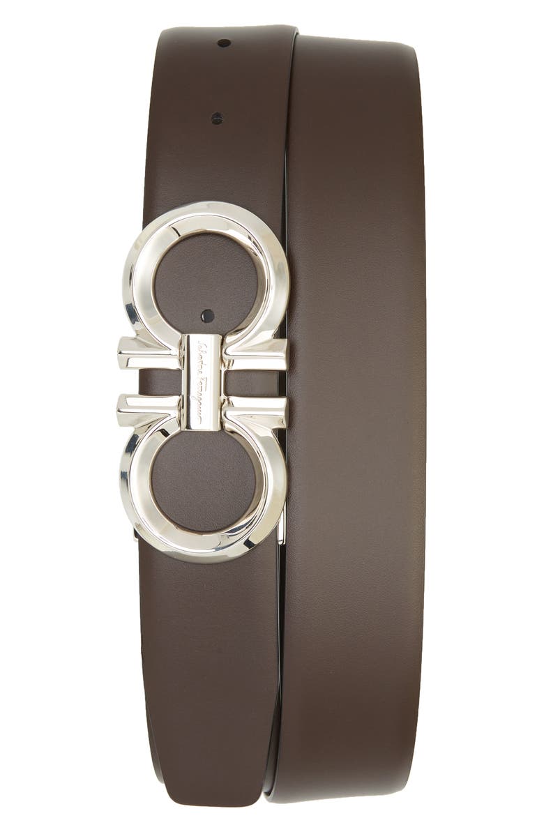 FERRAGAMO Reversible Leather Belt, Alternate, color,