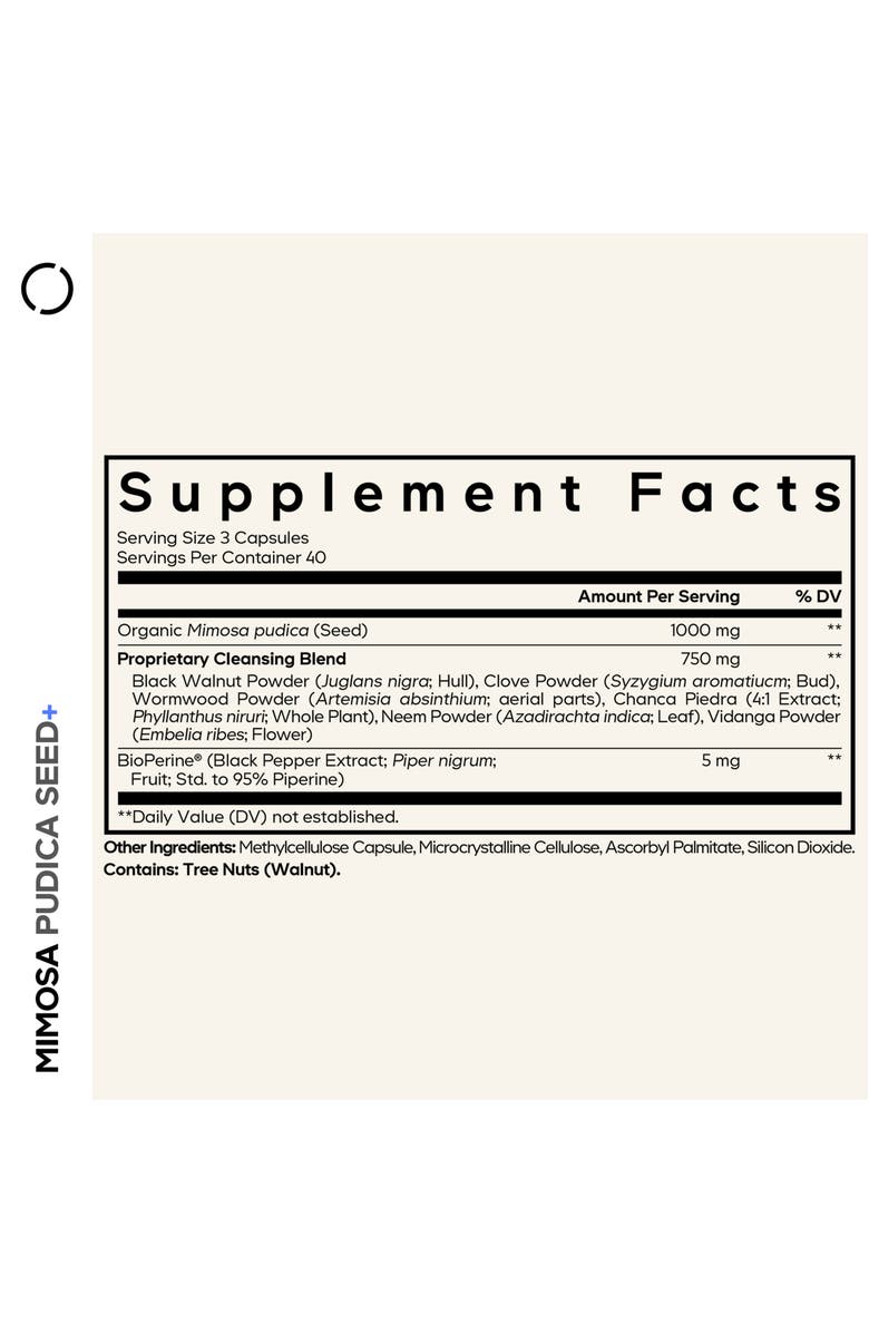 Codeage Organic Mimosa Pudica Seeds Supplement, Alternate, color, White