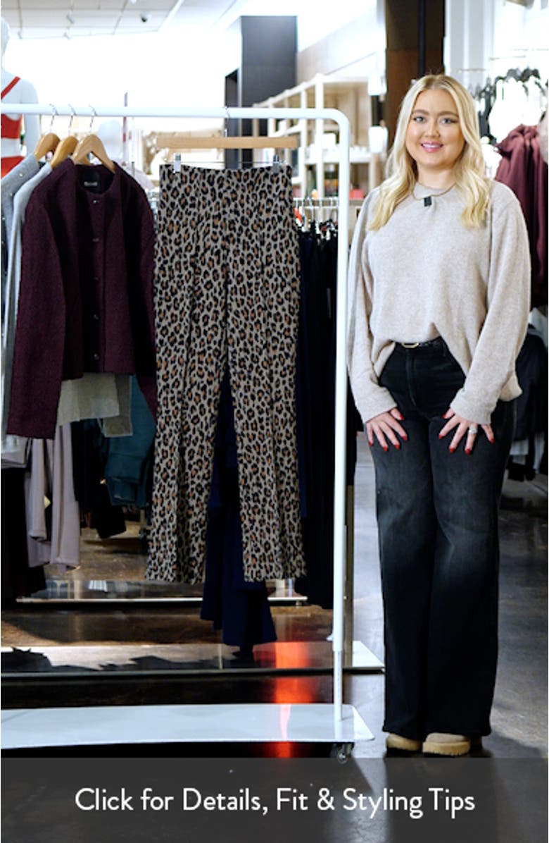 Leopard Print Ponte Pants, sales video thumbnail