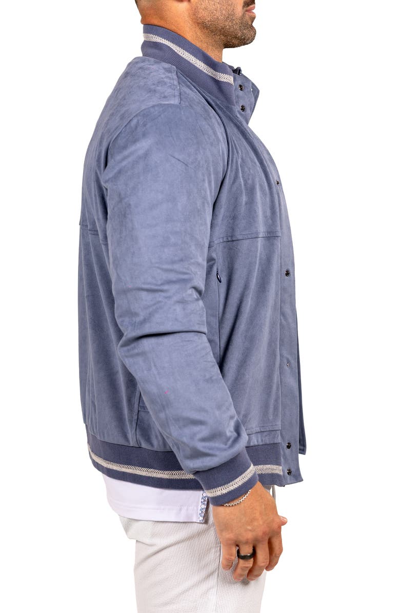 Maceoo Bomber Jacket, Alternate, color, Blue