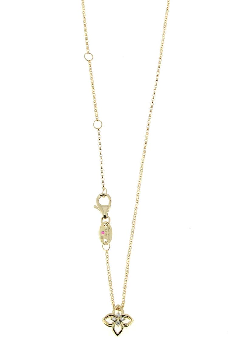 Roberto Coin Small Venetian Princess Diamond Pendant Necklace, Alternate, color, 