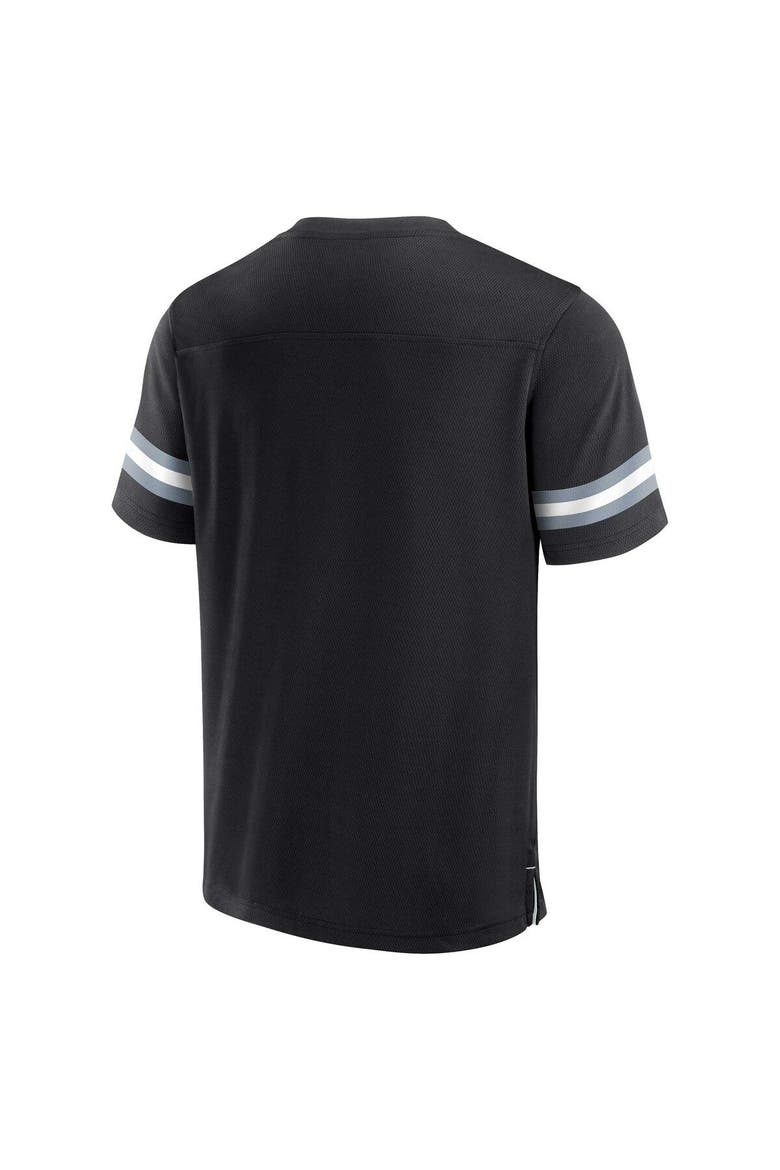 Men's Fanatics Branded  Black Las Vegas Raiders Jersey Tackle V-Neck T-Shirt, Alternate, color, Black