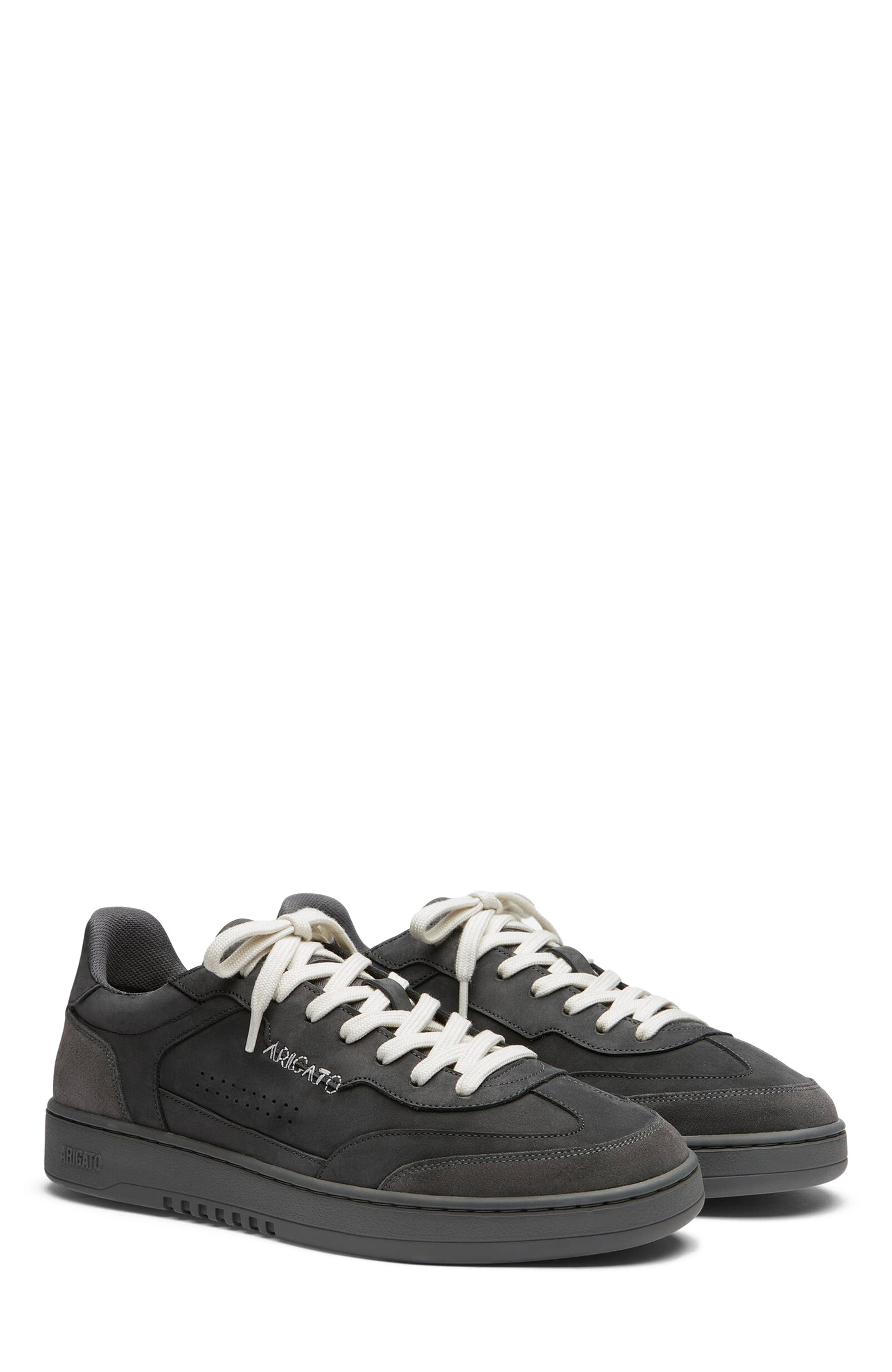 Axel Arigato Dice T-Toe Leather Sneaker, Alternate, color, Off Black/Off Black