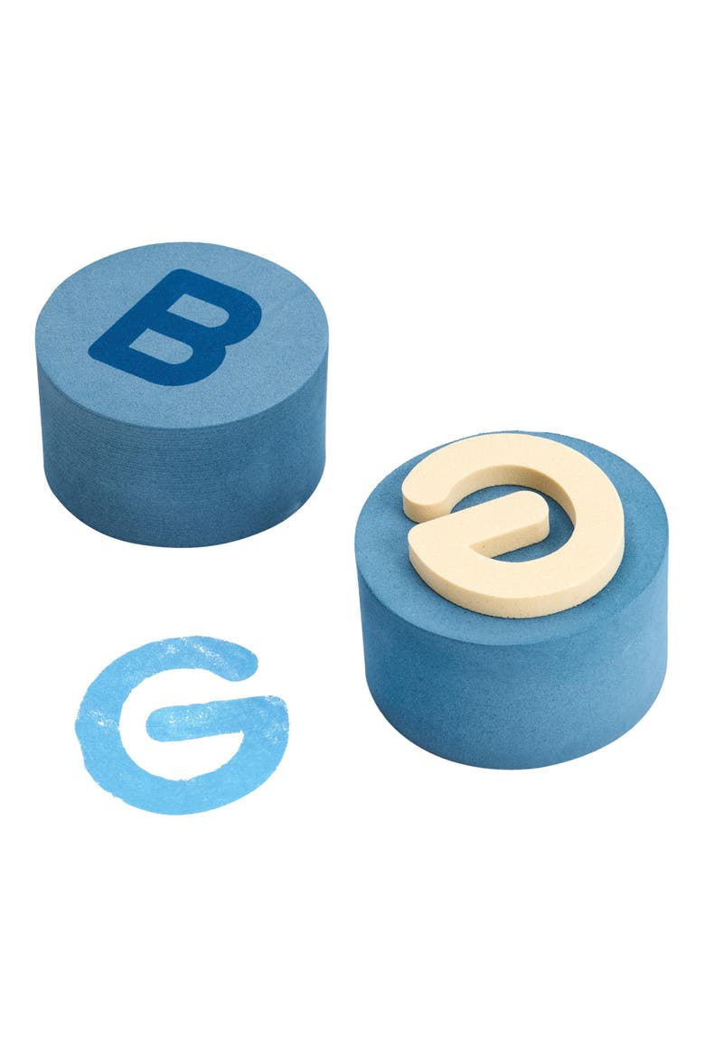 Giant Alphabet Stampers - Uppercase & Lowercase Letters, Alternate, color, Blue