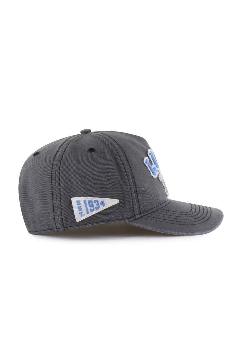 Men's '47 Charcoal Detroit Lions  Calderwood Well Worn Hitch Adjustable Hat, Alternate, color, Charcoal