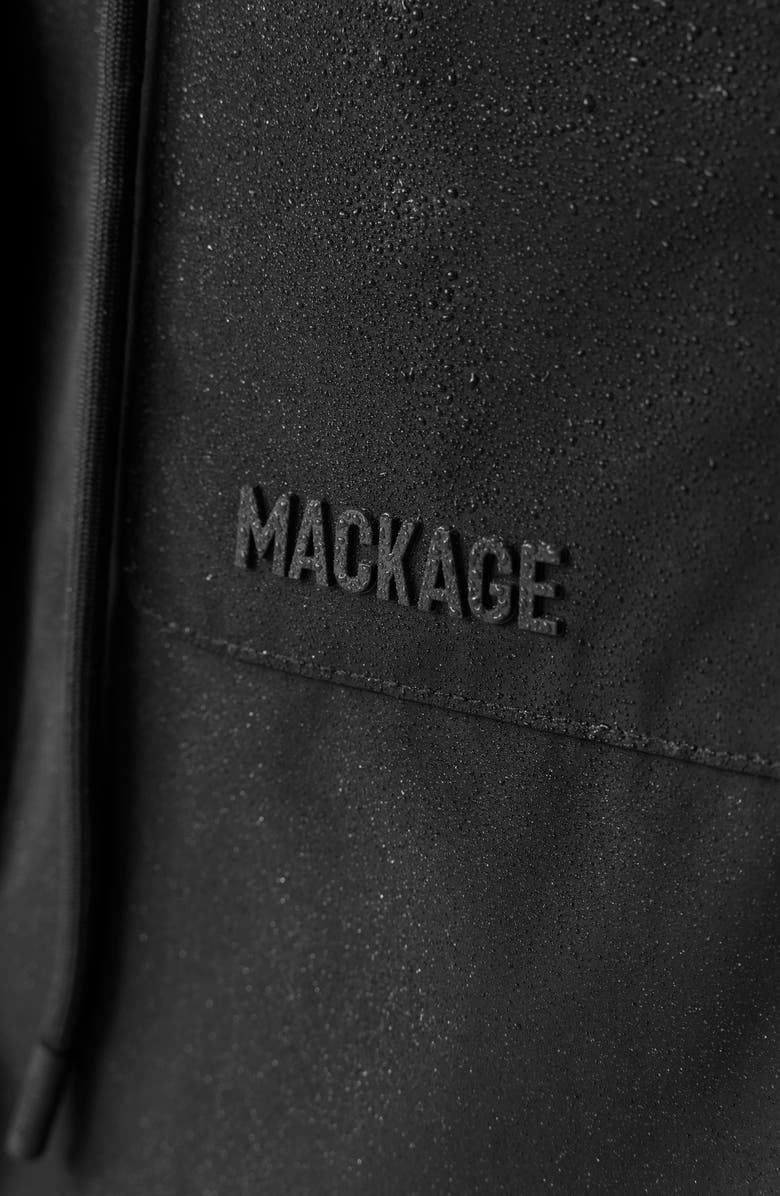 Mackage Magdalena Water Repellent Raincoat with Stowaway Hood, Alternate, color, 