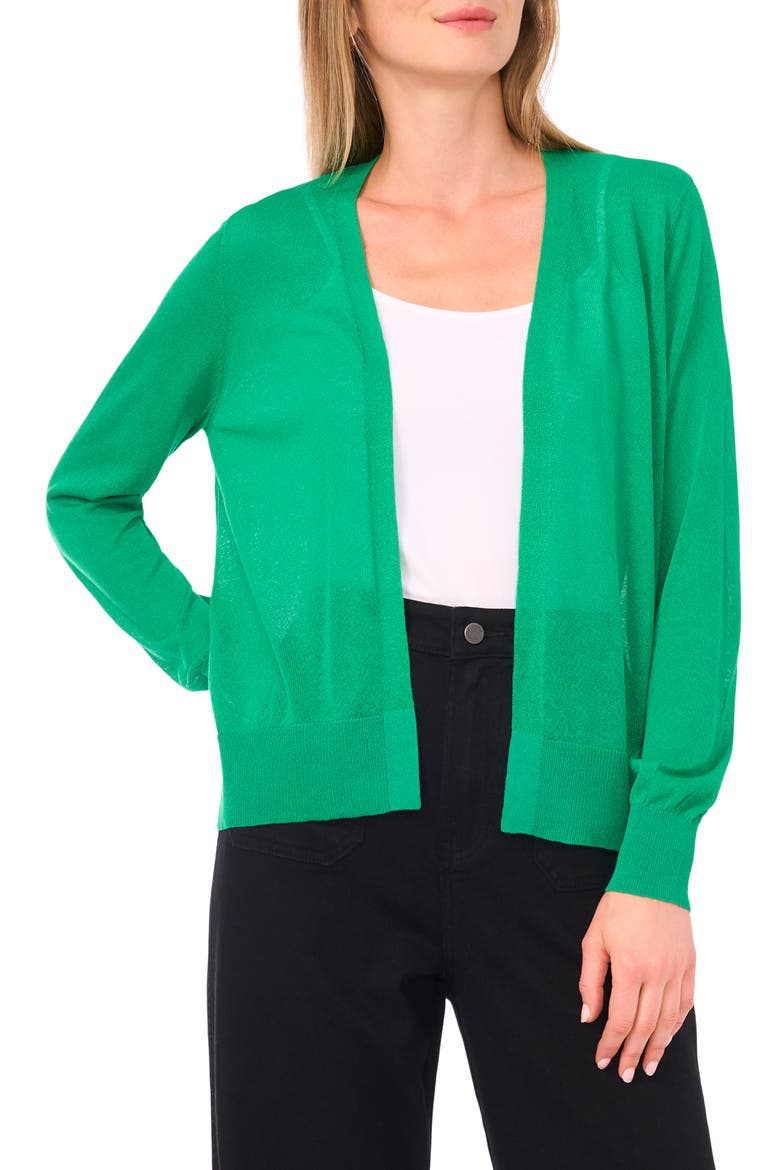 Tissue Knit Cardigan, Main, color, SWEET EMERALD