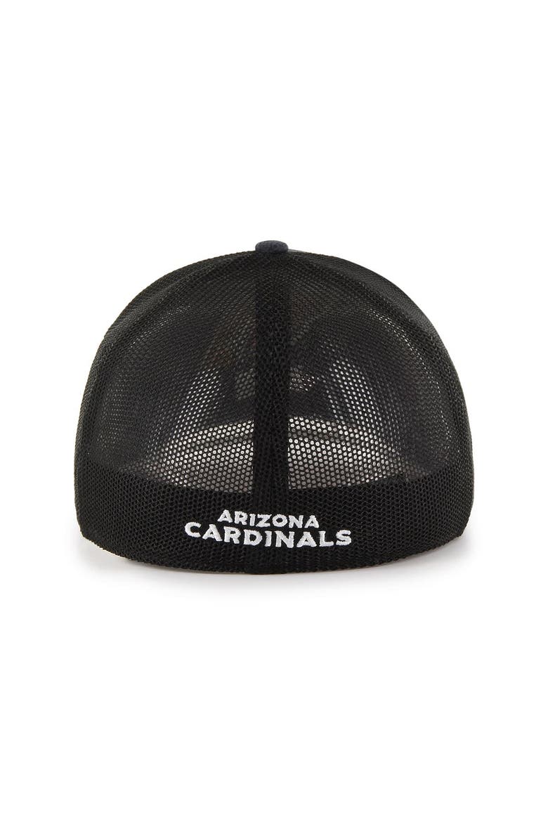 Men's '47 Black Arizona Cardinals Pixelation Trophy Flex Hat, Alternate, color, Black