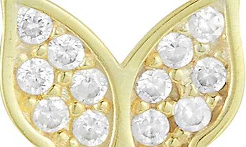 Sphera Milano Pavé Butterfly Stud Earrings In Gold