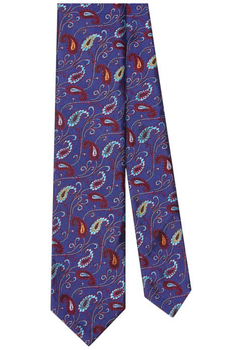 Newman 7 Fold Pine Paisley Necktie
