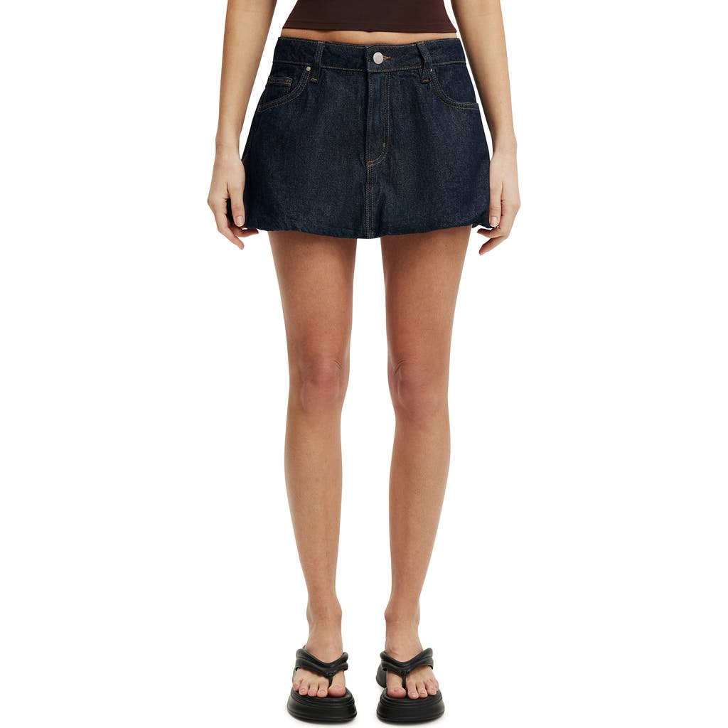 Cotton On Bubble Denim Skirt In Blue
