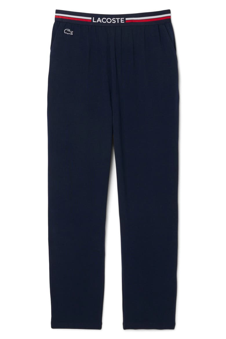 Core Essentials Stretch Cotton Pajama Pants, Alternate, color, NAVY BLUE