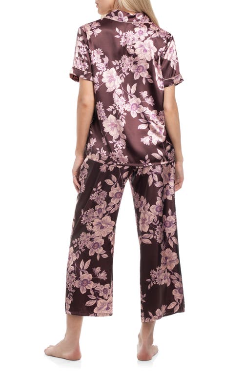 In Bloom By Jonquil Hilaria Crop Long Pajamas In Brown