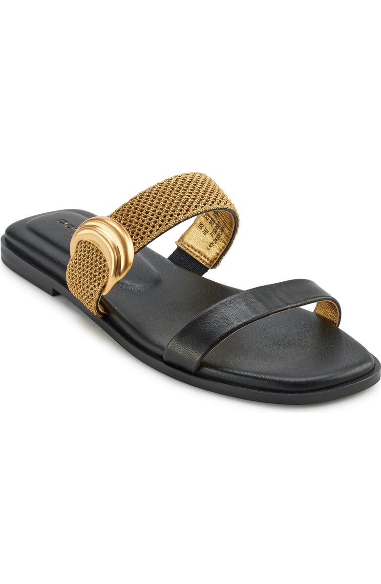 Donna Karan New York Harwin Two-Strap Sandal, Main, color, Black