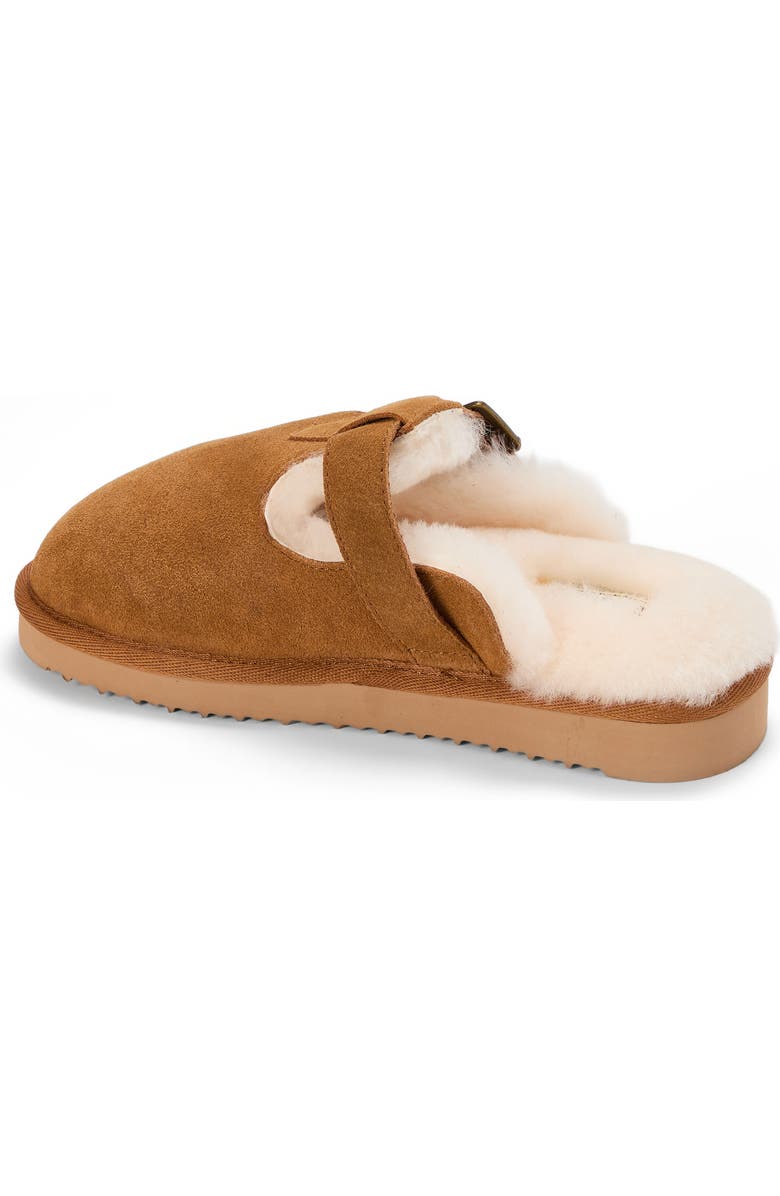 DEARFOAMS Fireside Maitland Genuine Shearling Scuff Slipper, Alternate, color, Chestnut