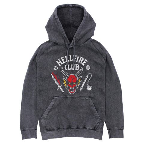 Men's Stranger Things Hellfire Club Costume  Pull Over Hoodie