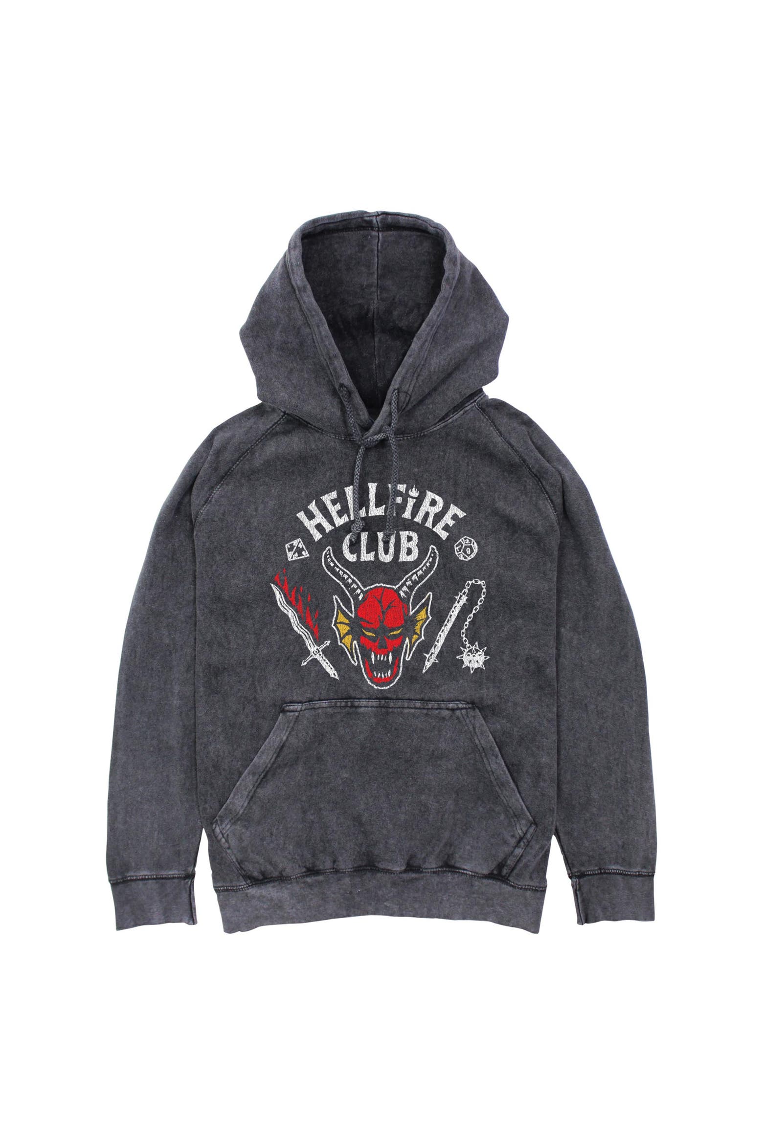 Man Finding Things Stranger Things Men's Hellfire Club Costume Lightweight Hoodie (Men ...