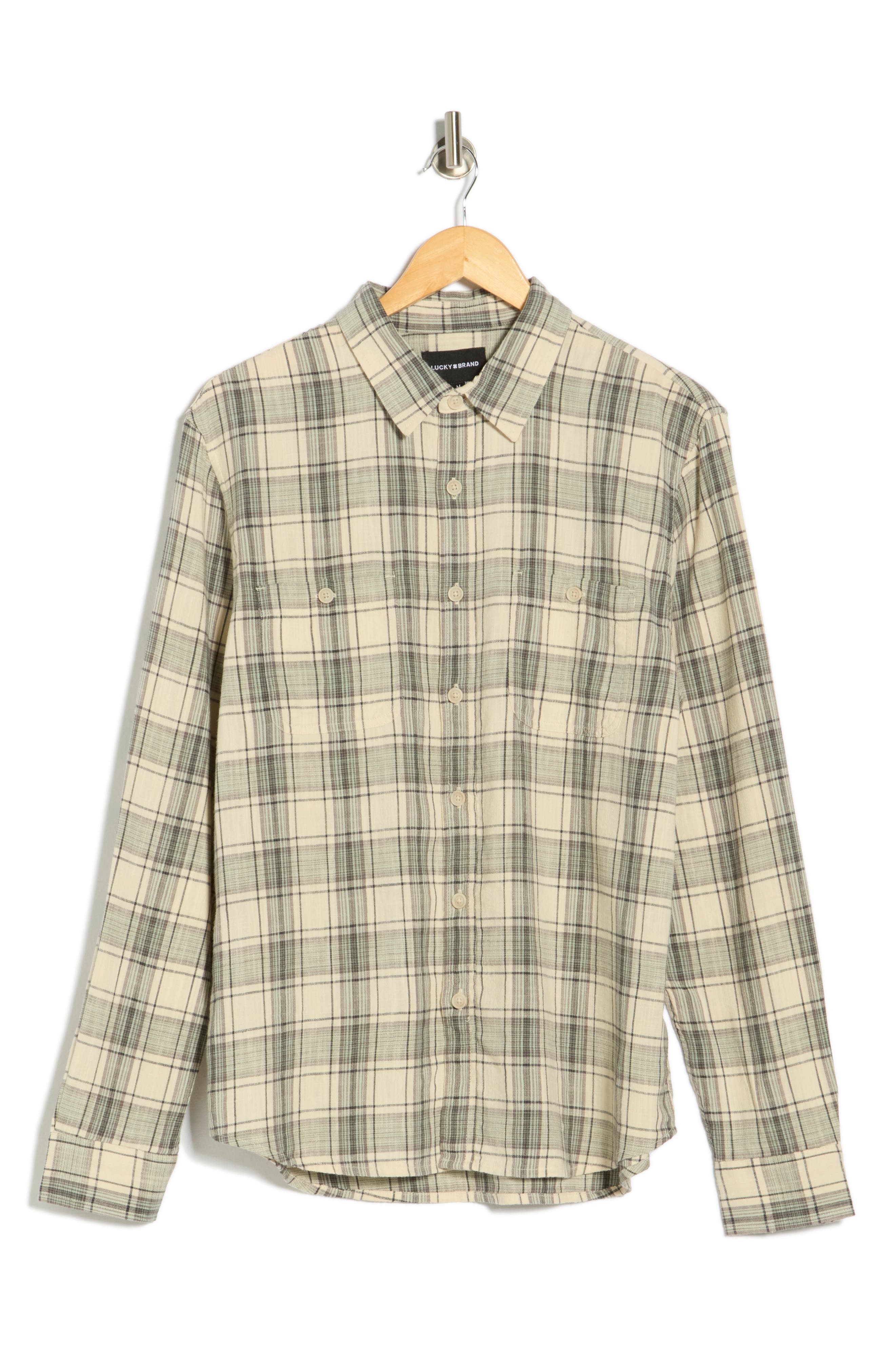 Lucky Brand Plaid Work Shirt