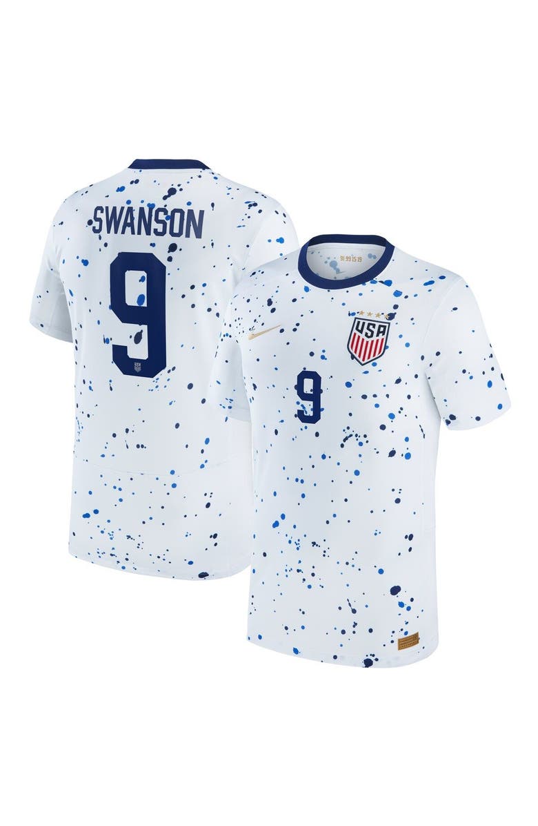 Nike Men's Nike Mallory Swanson White USWNT 2023 Home Replica Jersey, Main, color,