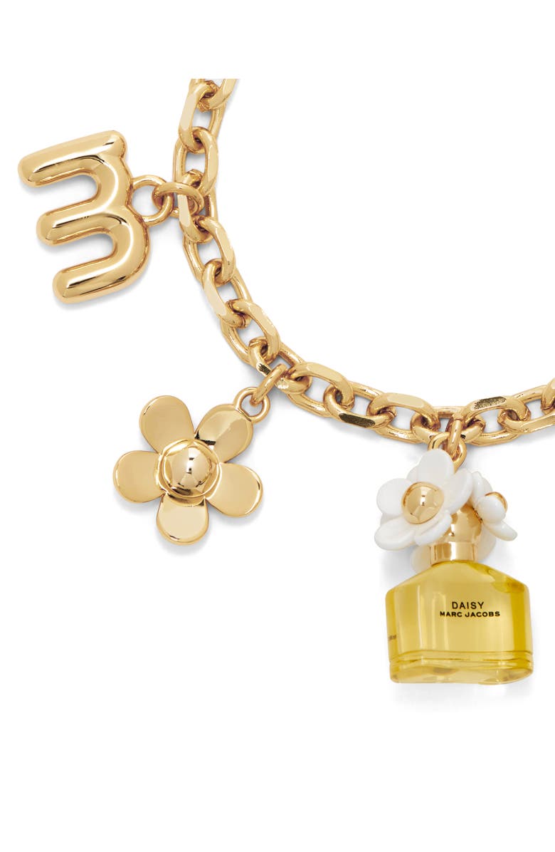 Marc Jacobs Daisy Charm Bracelet, Alternate, color, Gold/ Yellow Multi