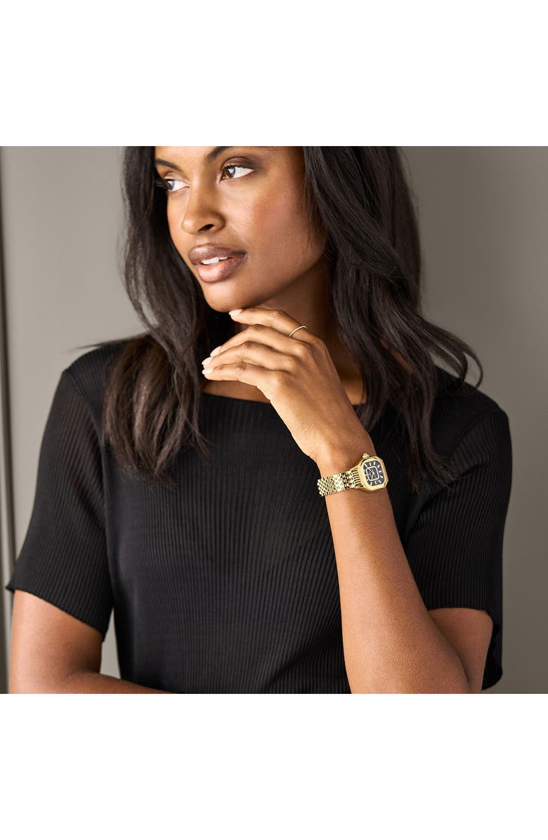 MICHELE Meggie Diamond Dial Watch Head & Bracelet, 29mm, Alternate, color, 